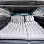 Amazon Basics SUV Car Inflatable Bed - Grey | 2 Air Pillow & Air Pump | Car Sleeping Bed for Kids | Car Back Seat Bed | Quick Inflatable Bed | Car Bed for Trip, Camping, Picnic, Pool & Beach Pack of 1
