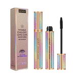 4D Silk Fiber Lash Mascara, Natural Smudge-proof & Waterproof Mascara, Black Thickening Lengthening Mascara Volume and Length No Clumping, Fuller Lashes, Lasting All Day