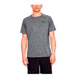 Under Armour Unisex Atmungsaktives Sportshirt, Kurzärmliges Und Schnelltrocknendes Trainingsshirt Mit Loser Passform UA Tech 2.0 SS Tea Not Applicable, Gray (Gray/Black 002), XXX-Large