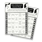 Path to Party Retro Bollywood Musical Bingo Sheets (Set of 75 Sheets)