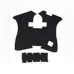 Grips Non-Slip Texture Rubber Tape for Sub/Compact 9mm Glock 43X 48, Rubber Black