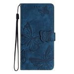 Mavis's Diary Case iPhone 8 Wallet Cover Compatible with iPhone 6| 7| 8| SE2| SE3, Elegant Embossed PU Leather Folio Shell Card Holder Magnetic Folding Flip Case for Women (Dark Blue)