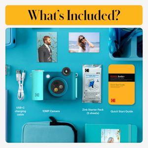 KODAK Smile+ Instant Print Camera – Blue