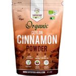 Organic Ceylon Cinnamon Powder 300g - Premium Quality True Organic Certified Ceylon Cinnamon - Powerful Natural Superfood Spice Ideal Powdered Seasoning for Cooking, Desserts, Tea & Treats