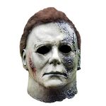 Halloween Michael Myers Mask, Natural Latex Full Face Mask Scary Mask Realistic Horror Masks For Cosplay Prom