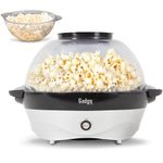 Gadgy Popcorn Machine – 800W Electric Hot Oil Popcorn Maker with Non-Stick Plate, Lid & Stirrer – Large 5 Liter Popper for Home, Parties, Movie Night – Butter, Sugar & Spice Compatible