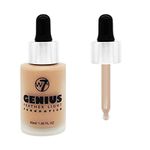 W7 Genius Super Smart Feather Light Make Up Foundation, Natural Beige, 30 ml