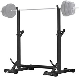 CANPA Adjustable Squat Rack Stand Multi-Function Barbell Rack Weight Lifting Gym Dumbbell Racks Home Gym Bench Press Rack Dumbbell Racks Stands 600Lbs (Black)