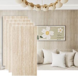 ARTSALT Flexible MCM Tiles - A-Class Fireproof, Waterproof, Lightweight Wall & Floor Tile (47.2"*23.6") - Realistic Wood/Stone Look, Eco-Friendly, Bendable, Easy Cut (Golden Yellow)