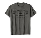 Marcus Aurelius Stoic Philosophy Latin Quote Memento Mori T-Shirt
