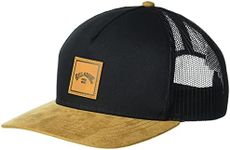 Billabong Men's Stacked Trucker Hat, Black/Tan, One Size