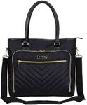 Kenneth Cole Reaction Twill With Quilted Chevron 15" Laptop Tote, Black