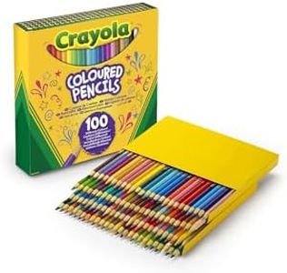 100pc Crayola Coloured Pencil Colouring Non Toxic Crayons Drawing Arts Kids 3y+