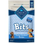 Blue Buffalo Blue Bits Natural Soft-Moist Training Dog Treats, Chicken Recipe 113g Bag