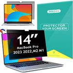 ZOEGAA Privacy Screen MacBook Pro 14 Inch, Magnetic Removable Anti Blue Light MacBook Pro 14 Privacy Screen for MacBook Pro 14 Inch (2021-2023, M1/M2/M3, A2442/A2779/A2918/A2992) With Webcam Cover