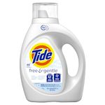 Tide Free & Gentle Liquid Laundry Detergent, 48 loads, 63 fl oz