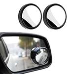 2 Pcs 360° Rotatable Blind Spot Mirror Glass Wide Angle Wing Mirror Adjustable Waterproof Convex Rear View Mirror for car