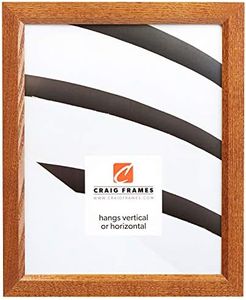 Craig Cadres 8261610 Real Wood Grain Finition 8 en 43,2 cm Photo/Poster Cadre, 2,1 cm de Large, Marron Riche