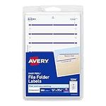Avery File Folder Labels on 4" x 6"