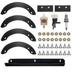 Mikatesi 06720-V10-030 Snowblowers Rubber Paddle Auger Kit Replaces 72427-V10-020 72428-V10-020 72443-V10-020 with 76322-V10-020 Scraper & Hardware Kit for Honda HS520 HS720 Snow Blowers