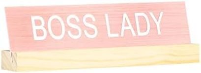 Say What Boss Lady Desk Sign with B