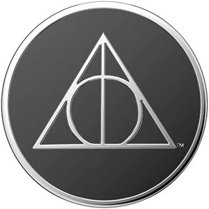 PopSockets ​​​​ Phone Grip with Expanding Kickstand, Harry Potter PopGrip - Enamel Deathly Hallows