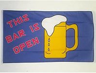 Open Bar Flag 3' x 5' - Beer Flags 90 x 150 cm - Banner 3x5 ft - AZ FLAG