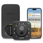 ULTRALOQ Bolt Fingerprint WiFi Smart Lock, Works with Apple Home, Siri, Alexa, Keyless Entry with Fingerprint ID, App Remote Control, Keypad Deadbolt, BHMA Cert., Easy Install, 10 Mo. Battery, Black