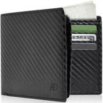 Vegan Leather Wallets for Men - Cruelty Free Non Leather Mens Wallet with ID Window Gifts for Men