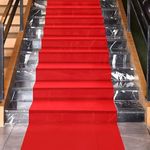 Buystarget 4.5m Red Carpet Durable Fabric Roll Hollywood Floor Runner Oscars VIP Party Aisle Decoration Movie Prop Event Awards Evening Indoor Outdoor Runway Rug