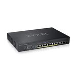 Zyxel 8-Port Multi-Gig + 2 10G Copper + 2 10G Fiber NebulaFlex Smart Managed PoE++ Switch with 375W. [XS1930-12HP]