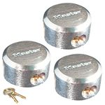 Master Lock Pro Series Hidden Shackle Padlocks, Keyed Alike 6271NKA-3 w/BumpStop Technology