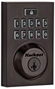 Kwikset 99130-009 Smartcode 913 Contemporary Electronic Deadbolt Featuring Smartkey in Venetian Bronze