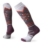 Smartwool Women's Ski Mountain Snowflake Pattern Full Cushion Merino Wool Over The Calf Socks