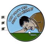 DUNGGLE Golf Ball Marker with Magnetic Golf Hat Clip, Golf Accessories, Funny Golf Gifts Golf Decorationgs for Men Golf Lovers (2301GolfMarker-WDYJGH-CA)