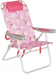 SUNNYFEEL Oversized Tall Folding Beach Chair Lightweight, 17" Portable Sand Chair for Adults Heavy Duty 500 LBS with Cup Holders, Foldable High Camping Lawn Chairs for Camp/Outdoor/Picnic/Sports