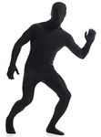 VSVO Full Bodysuit Unisex Spandex Stretch Adult Costume Zentai Disappearing Man Body Suit (Black, XX-Large)