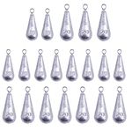 Lead Fishing Weights, 20Pcs Streamlined Fishing Weight Sinkers (10g/ 20g)