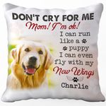 Pawfect House I Can Run Like a Puppy Custom Pillows with Picture, Dog Memorial Gifts for Loss of Dog Sympathy Gift, Pet Memorial Gifts, Pet Loss Gifts, Dog Remembrance Gift, Personalized Dog Pillow