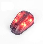 SBGJMY Tactical Helmet Signal Lights Red and IR Strobe Light Military Survival Light with Magic Tape Support Fast Helmet Accessories (Red)