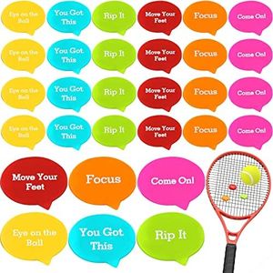 24 Pcs Tennis Vibration Dampener Colorful Tennis Racket Dampener for Women Men Tennis Gift Accessories, 6 Styles