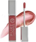 Pure Cosmetics Pure Illumination Lip Gloss - LED-lit Applicator w/Side Mirror - Non-Sticky, Moisturizing & Hydrating Lip Glosses - Soothes & Protects Dry Chapped Lips (Wine Berry)