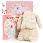 Tickle & Main Everybunny Prays, Baby and Toddler Gift Set with Praying Musical Bunny and Prayer Book in Keepsake Box, Girls, Pink