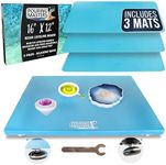 Pouring Masters Leveling Board for Epoxy Resin, 16" x 12", 3 Silicone Cover Mats - Adjustable Precision Leveling Table for Self-Leveling Resin, Acrylic Pouring Paint, Molds, Arts, Crafts Projects Tool