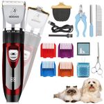 Dog Clippers , Cordless Dog Grooming Clippers for Thick Coats , Professional Dog Grooming Kit , Dog Hair Trimmer , Low Noise Dog Shaver Clippers , Quiet Pet Hair Clippers Tools for Dogs Cats