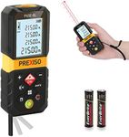 PREXISO Laser Measure, 215Ft Laser Measurement Tool with Entension for Diagonal Measuring Ft/Ft+in/in/M Units - Pythagorean Mode, Area Volume -100 Sets Data Storage, Medidor Laser Distance Meter