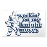 CafePress Knight Moves Rectangle Sticker Rectangle Bumper Sticker Car Decal