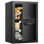 3.3 Cubic Large Safes for Home Use Fire and Water proof, Digital Security Safe with Key and Combination, Home Safes Water and Fireproof for Firearm Medicine Money Valuables