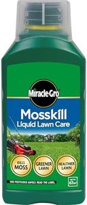 Miracle-Gro Mosskill Liquid Lawn Care, 1 litre concentrate, 67 m² coverage
