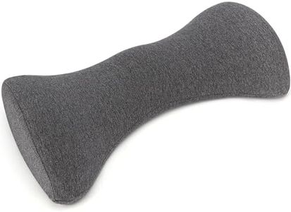 BELLE VOUS Lumbar Back Support Pillow - Breathable Memory Foam Cushion for Office Chair, Car Seat Travel or Sleeping in Bed - Lower Back Pain Relief